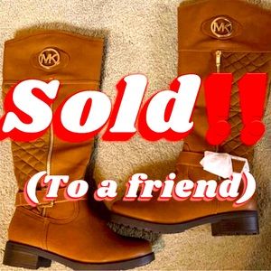 Michael kors knee-high brown boots